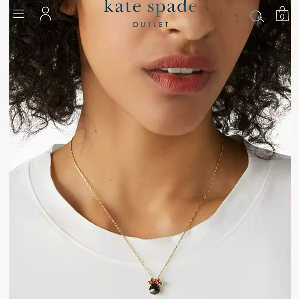 Disney x Kate Spade New York Minnie Pendant Necklace gold - Picture 8 of 9